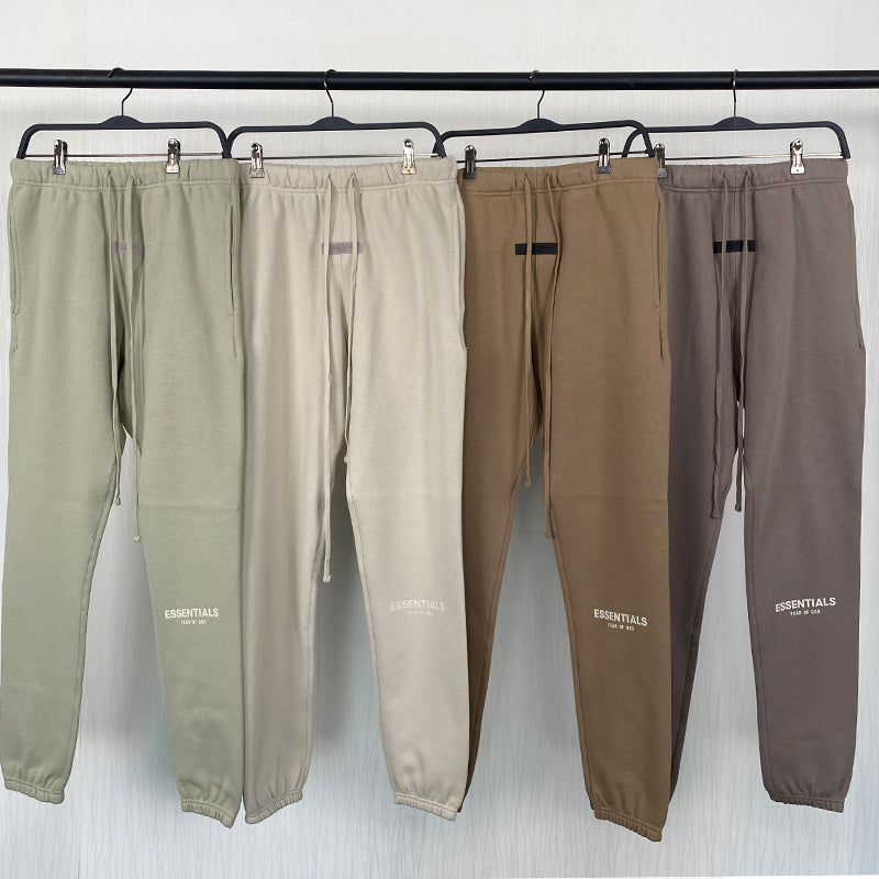SS22 Essentials Sweatpants (White Velvety Print)