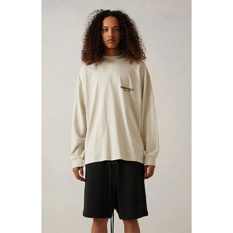 SS22 Essentials LShirt (Black Velvety Print LShirt)