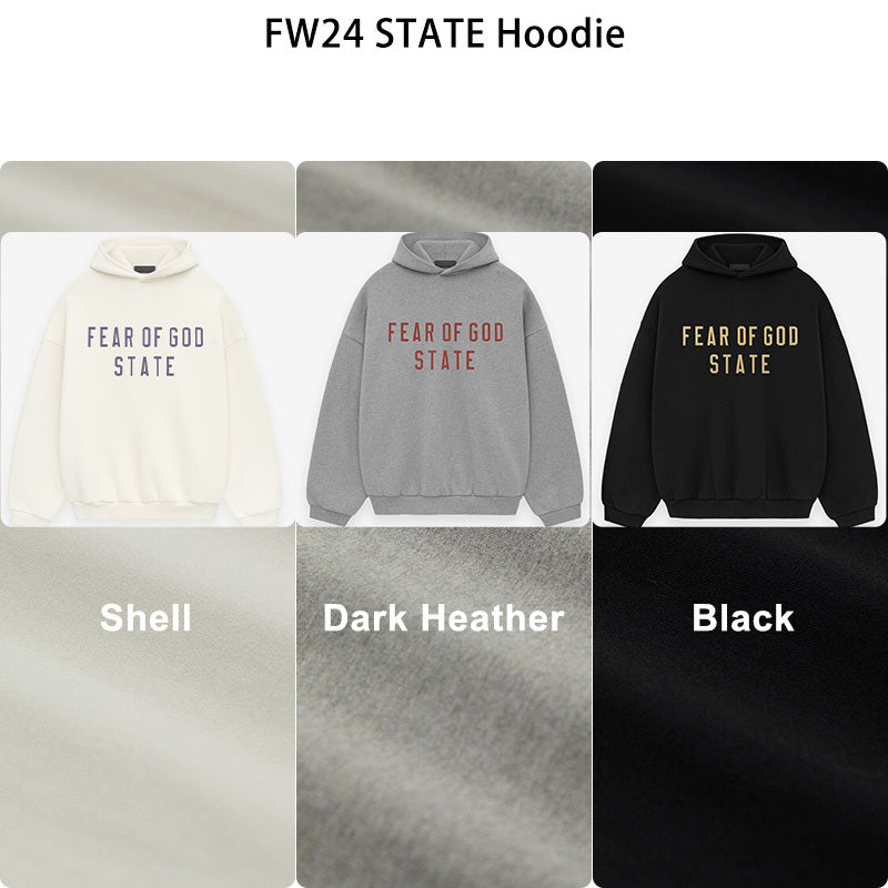 FW24 Essentials State Hoodie (480GSM Fleece)